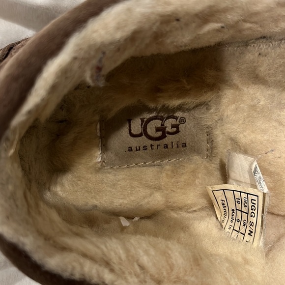 Ugg Mens slip on loafers brown and tan herringbone size 10 - Picture 8 of 11